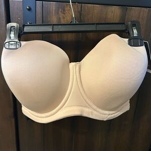 Wacoal Nude Full-Coverage Strapless Bra with Underwire Support